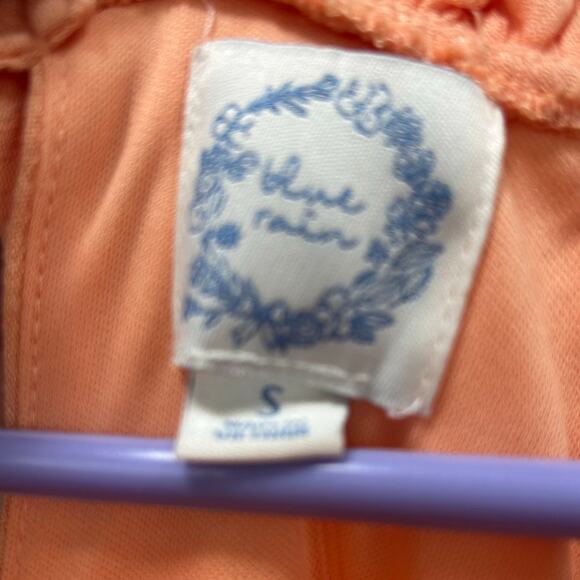 Francesca Blue Rain Peach Fit and Flare Dress NWT size S - Picture 6 of 8